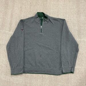 Polo ralph Lauren reversible Sweatshirt mens XL green 1/4 zip  logo